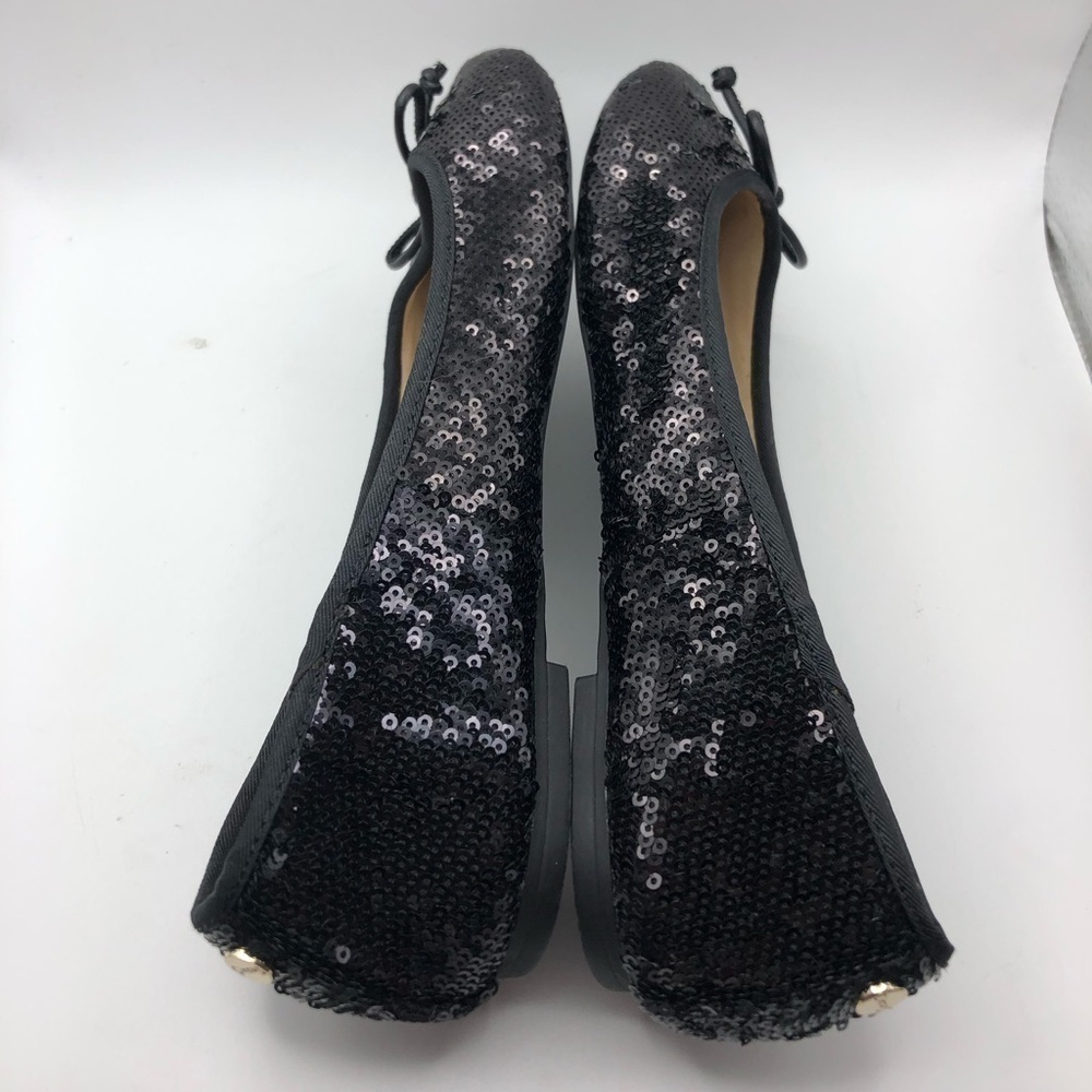 Circus by Sam Edelman Charlotte black sequin flats womens 6 wide - Picture 7 of 9